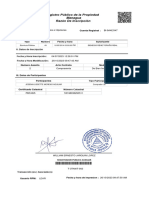 Registro Público de La Propiedad Razón de Inscripción: Managua