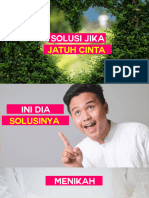 Solusi Jika Jatuh Cinta