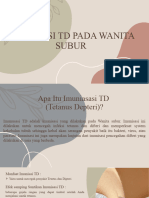 Imunisasi TD Pada Wanita Subur