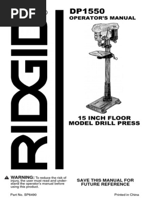 New Drive Belt Set For Rigid Drill Press Model DP15501 – 816439-4 & 816439-5 (2 Belts)