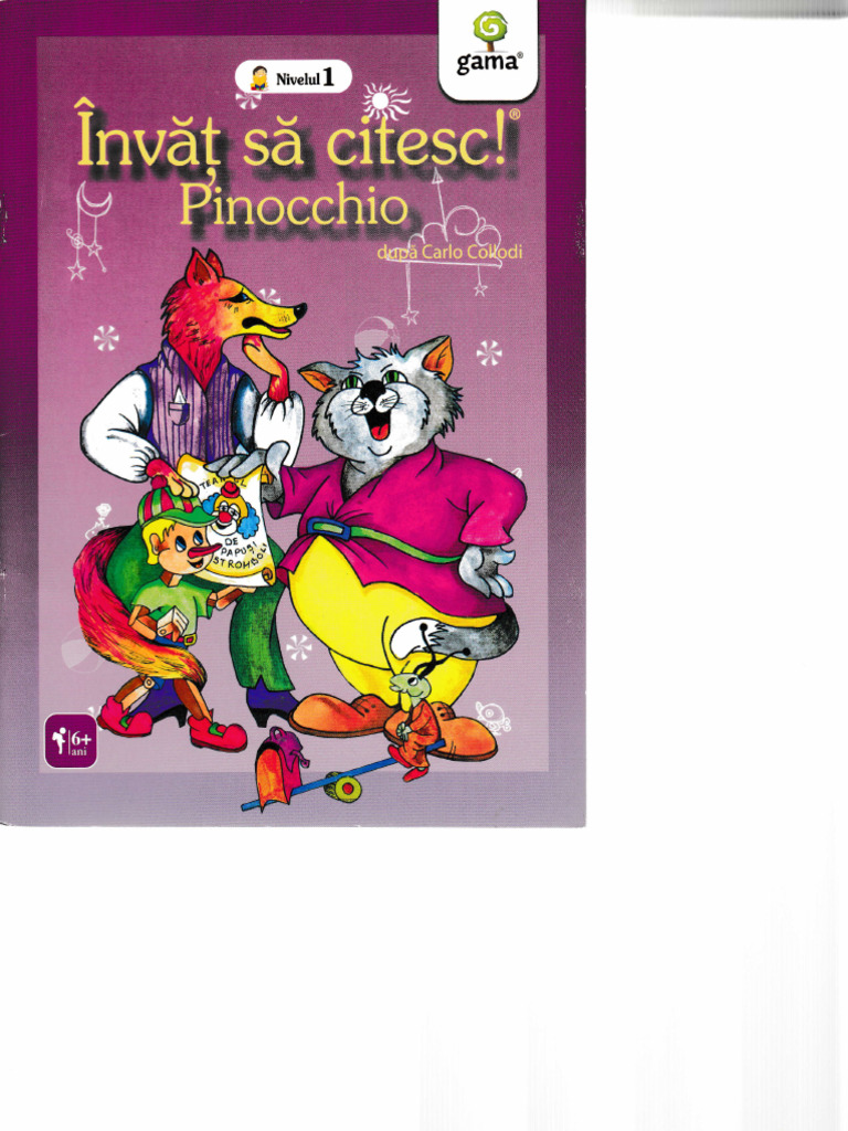 Invat Sa Citesc - Pinocchio, Ed. Gama | PDF