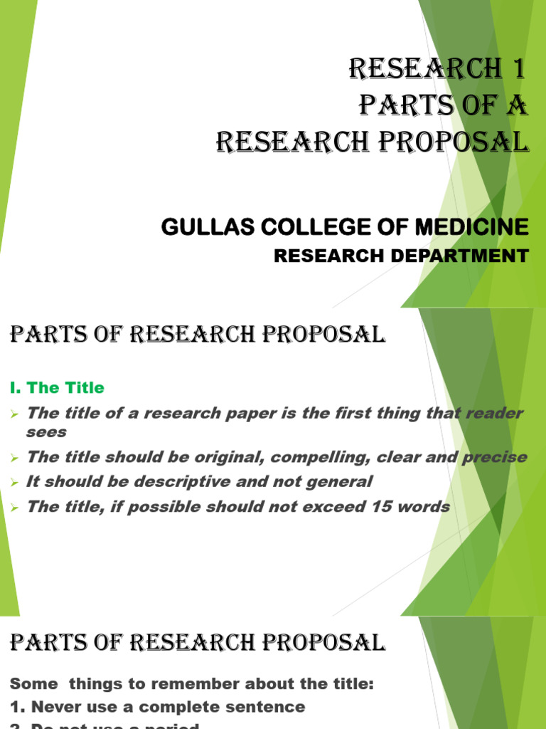 Components of a Research Proposal | PDF | Graphics | Science