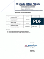 Rencana Pelatihan OH 2022