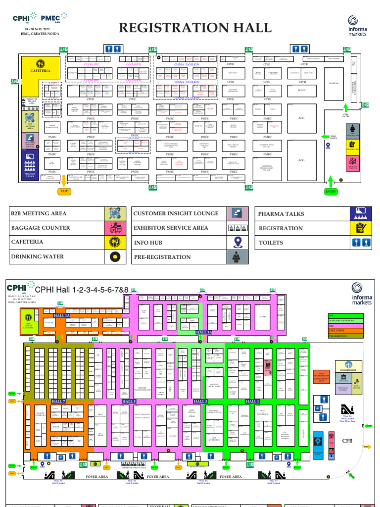 Cphi Pmec 2023 Registration Hall Floor Plan PDF