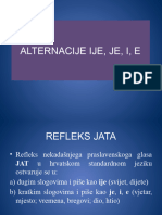 Alternacije Ije, Je, I, e