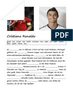 Fuball Cristiano Ronaldo Arbeitsblatter Leseverstandnis Luckentexte - 54423
