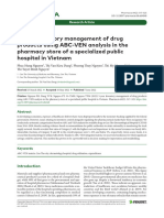 5-Year Inventory Management of Drug Products in The Pharmacy Store in Vietnam