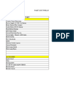 Part List Pokayoke Spot Welding Maj