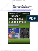Transport Phenomena Fundamentals 3rd Plawsky Solution Manual