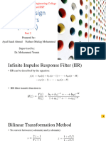 Digital Design of Filters (FIR,IIR) -part2 اياد