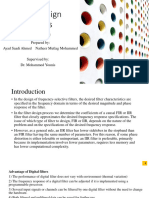 Digital Design of Filters (FIR,IIR) اياد