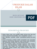 Konsep Produksi Dalam Islam