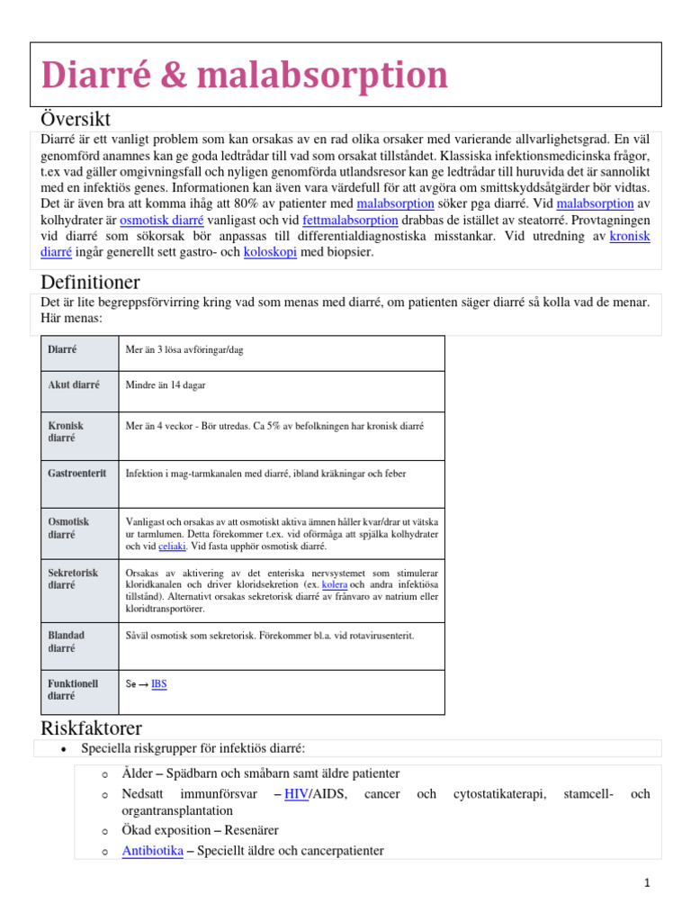 Diarré | PDF