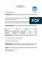CV For S With Border