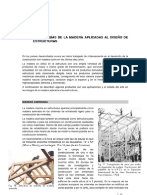 Madera - Tecnologías, Uniones y Ejemplos, PDF, Madera