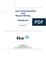 Business Communication and Report Writing Handbook