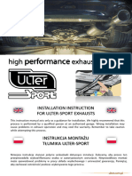 Instruction For Ulter-Sport Exhaust 2020