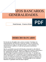 Bancarios. Generalidades.