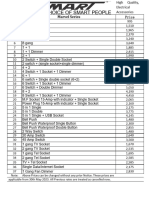 Marvel Pricelist May 2023