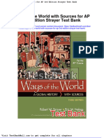 Ways of The World With Sources For AP 3rd Edition Strayer Test Bank