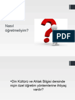 Niçin Özel Öğretim Yöntemleri