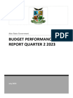 Abia State 2023 Q2 Budget Performance Report