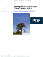 Test Bank For Organizational Behavior 5th Edition Angelo Kinicki