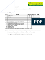 Kyc Document Checklist