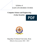 Syllabus CSE (Cyber Security) III & IV Semester22-23