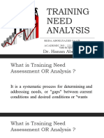 Training Need Analysis: Dr. Hanan Abdelmoneam