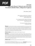 Silvia Adoue - Operacion Masacre, Relato de Una Conversion