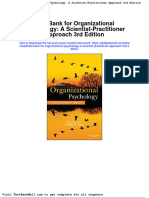 Test Bank For Organizational Psychology A Scientist Practitioner Approach 3rd Edition