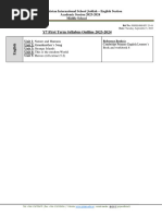 Y7 First Term Syllabus Outline Format 2023-2024