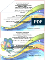 BSP Certificate of Participation 2023