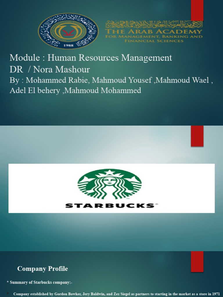 HR Managemnt PDF Starbucks Employment