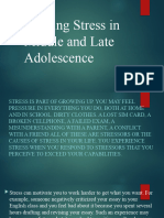 Coping Stress in Middle and Late Adolescence