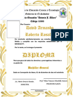 Diploma de Octavo Grado