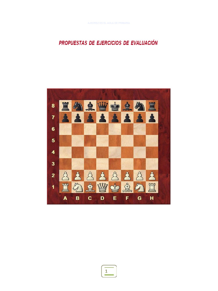 Ejercicios Finales | PDF | Ajedrez | Juegos de estrategia abstractos