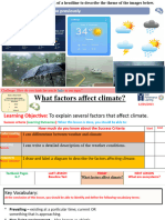 Year 8 - Topic 1 - What Factors Affect Climate