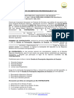 Contrato de Servicio de Gestión de Prescripción Adquisitiva de Dominio