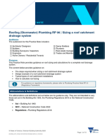 Plumbing - RP 06 - Sizing A Roof Catchment Drainage