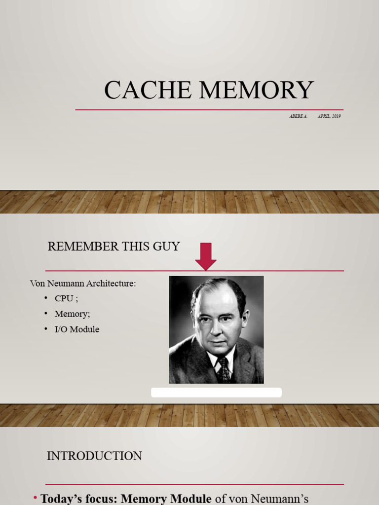 Chache Memory, Internal Memory and External Memory | PDF | Random ...