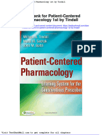Test Bank For Patient Centered Pharmacology 1st by Tindall