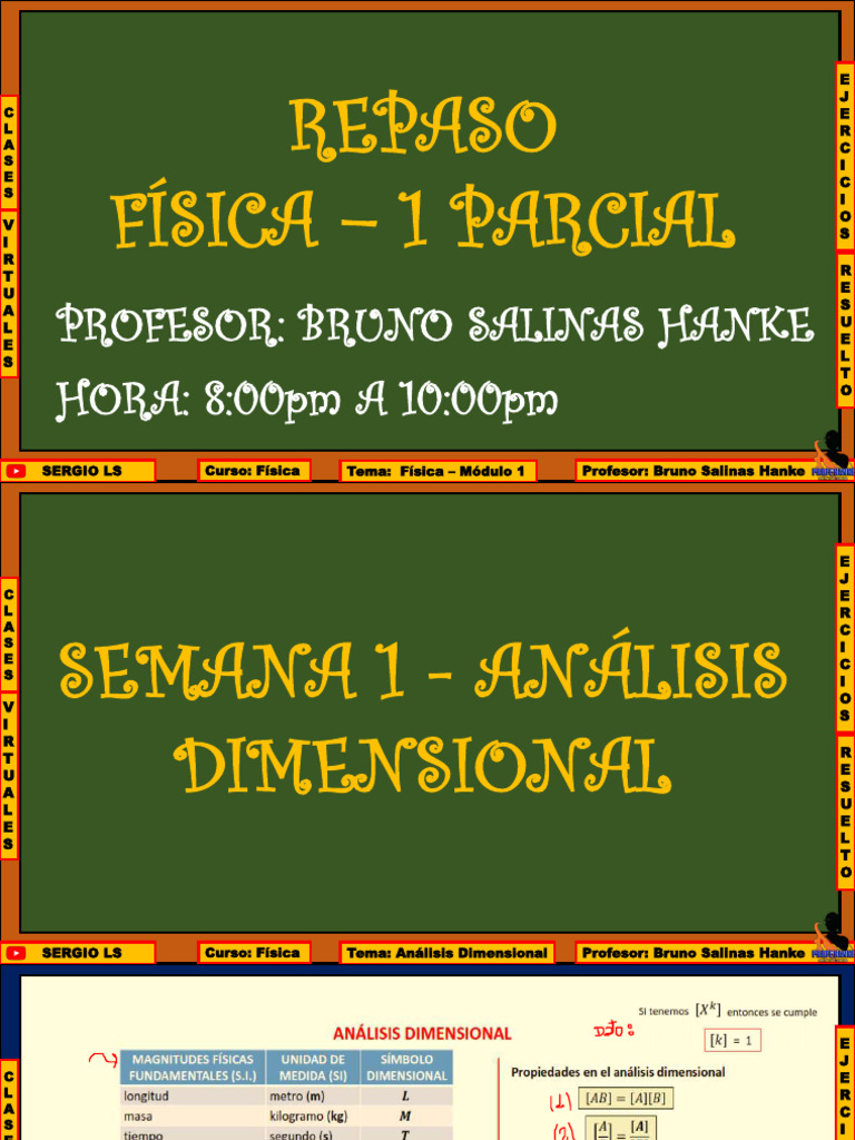 Repaso - Fisica 2023 B - Primer Parcial | PDF | Mecanica clasica | Física
