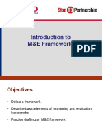 Introduction To M&E Frameworks