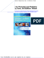 Test Bank For Perinatal and Pediatric Respiratory Care 3rd Edition Walsh
