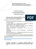 Legislatie Infiintare PFA, II Sau IF PDF
