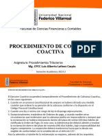 Semana 6 y 7 Clase 16 - 17 - 18 y 19 - 20 - 21 Procedimiento de Cobranza Coactiva Unidad 2