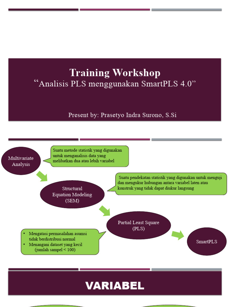 Workshop Analisis PLS SmartPLS | PDF