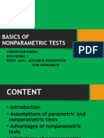 Basics of Non-Parametric Test
